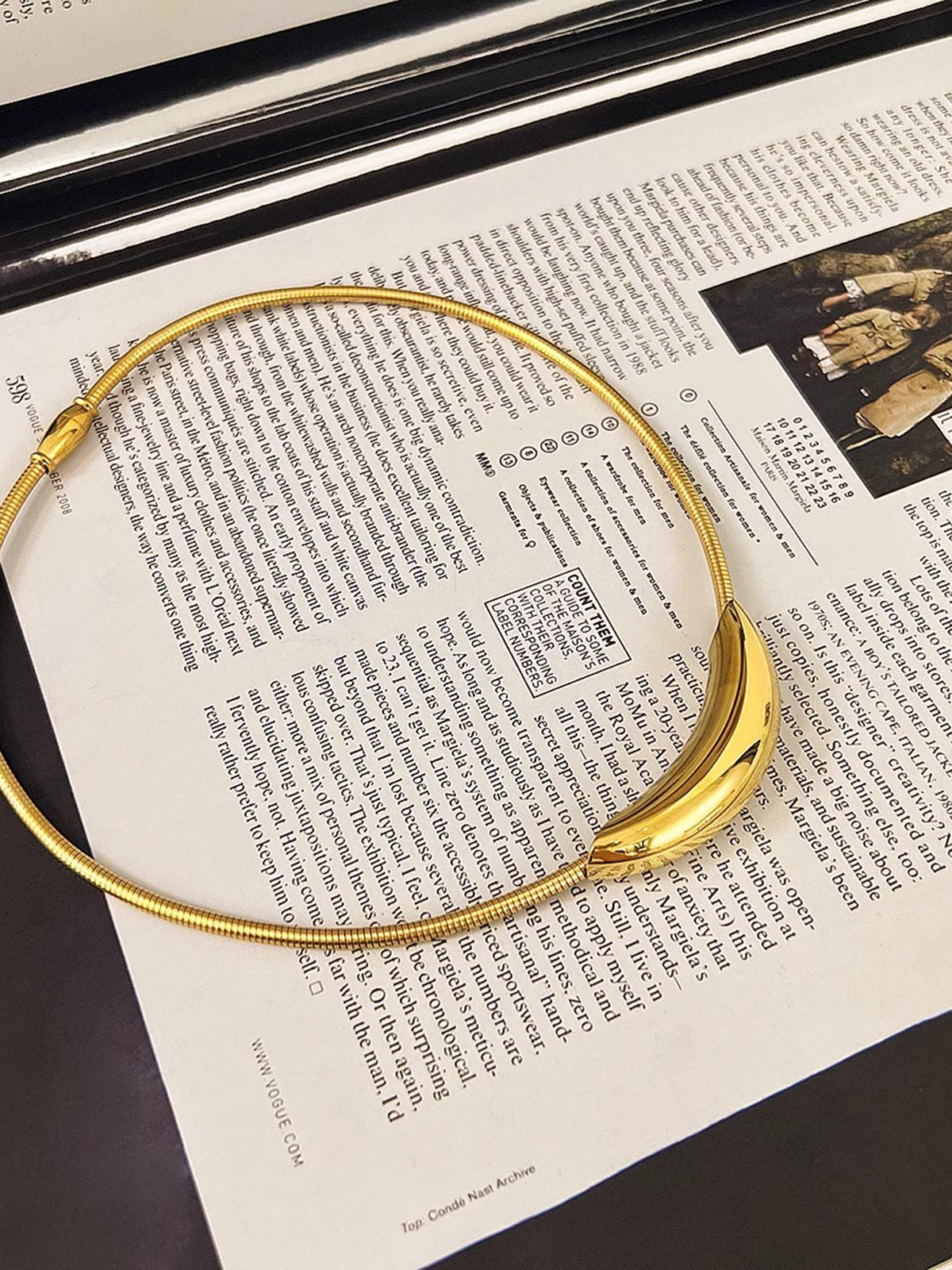 Caroline | Chic O-Ring Choker Halskette