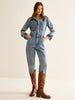 Leonie | Lässiger Baumwoll-Denim-Jumpsuit ohne Gürtel