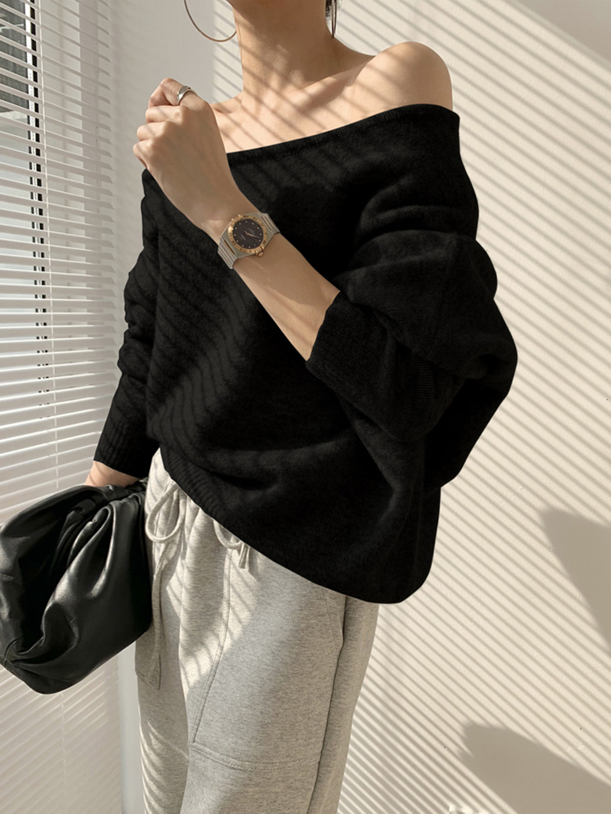 Mia | Asymmetrischer One-Shoulder-Pullover