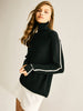 Max | Modischer Turtleneck Pullover mit Kontraststreifen