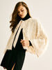 Emilia | Eleganter Fuzzy Blazer mit Bindekragen