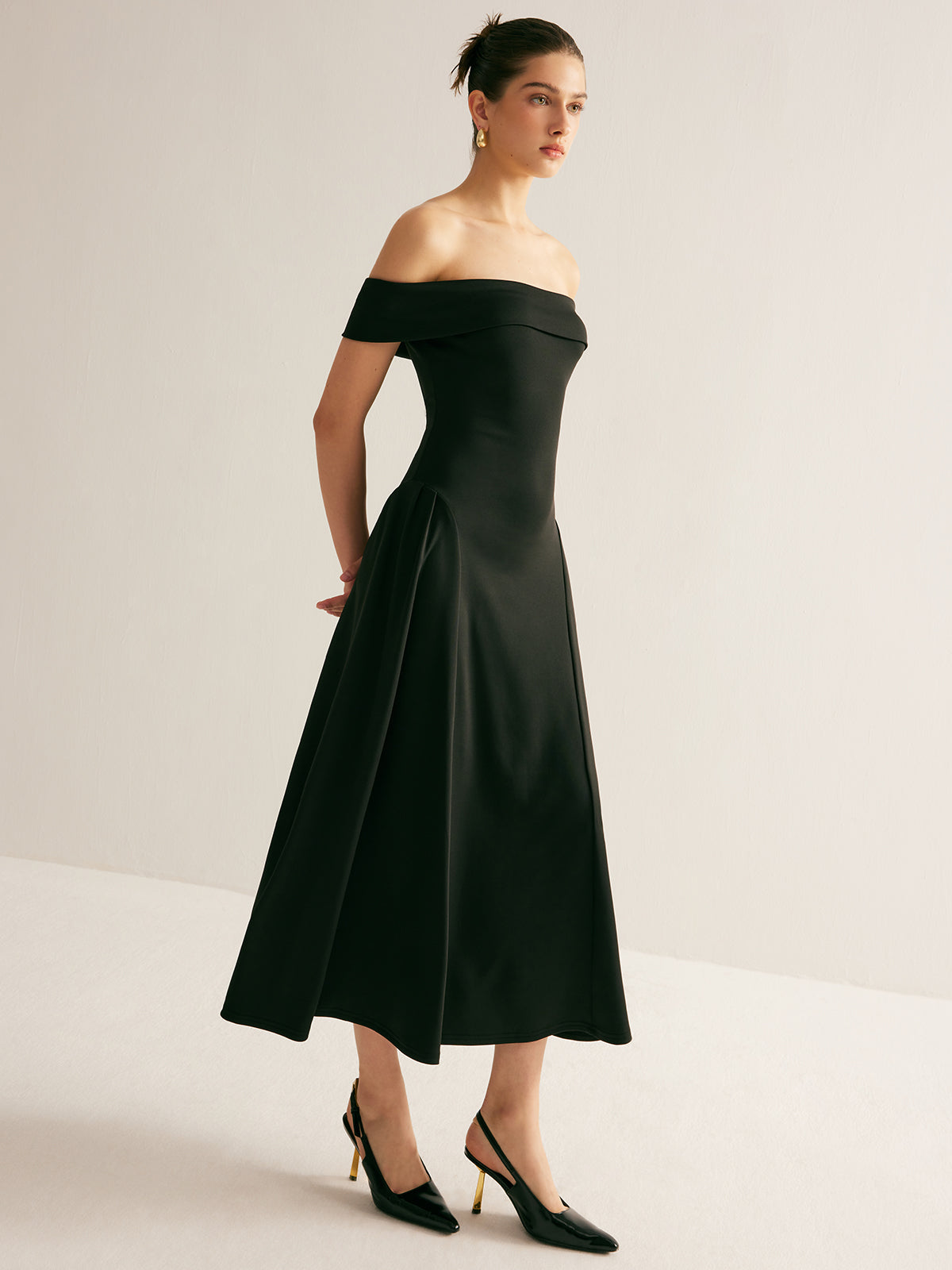 Emilia | Elegantes Maxikleid mit Falten