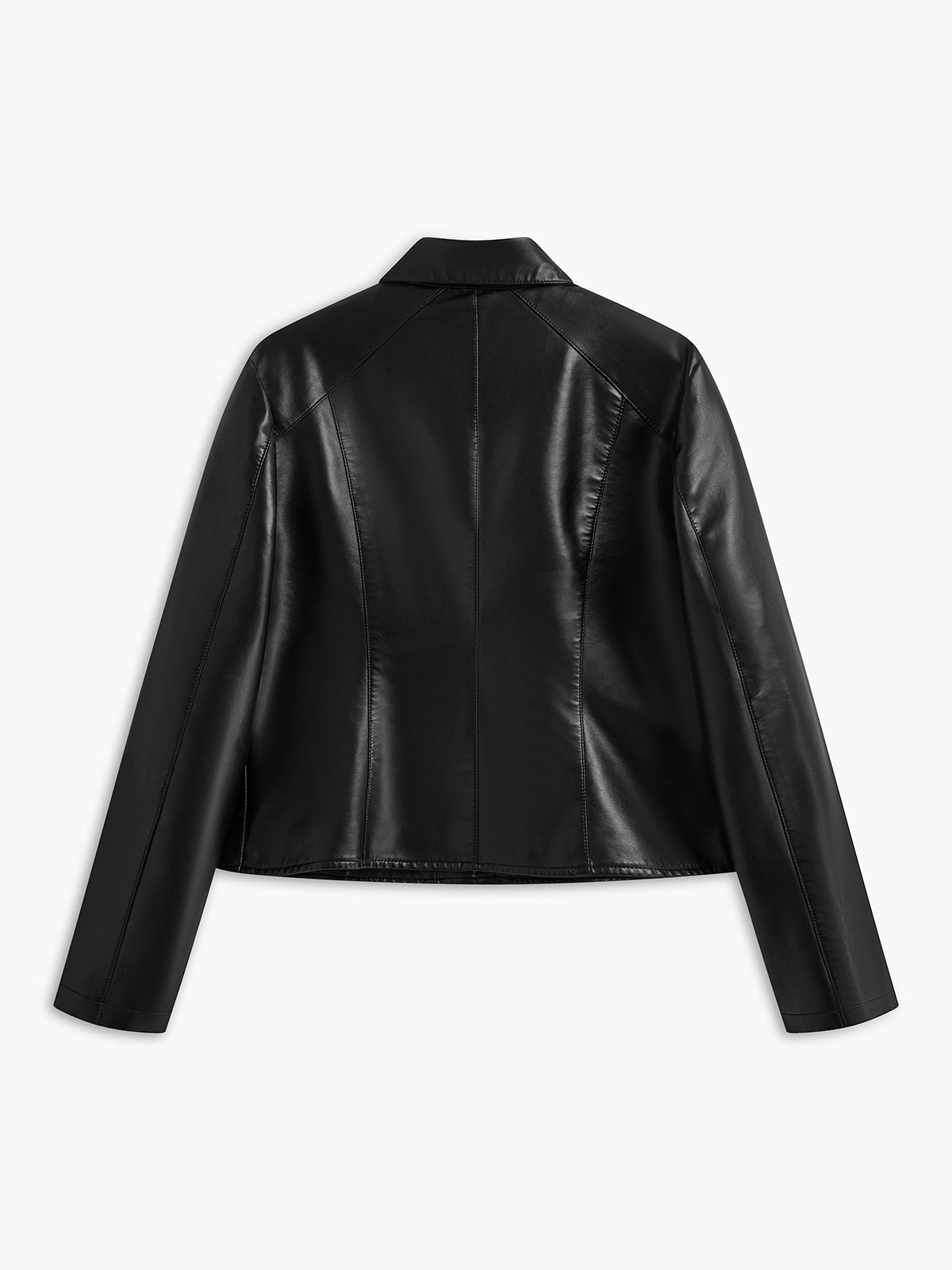 Leonard | Kunstlederjacke mit Metallischen Details