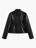 Leonard | Kunstlederjacke mit Metallischen Details