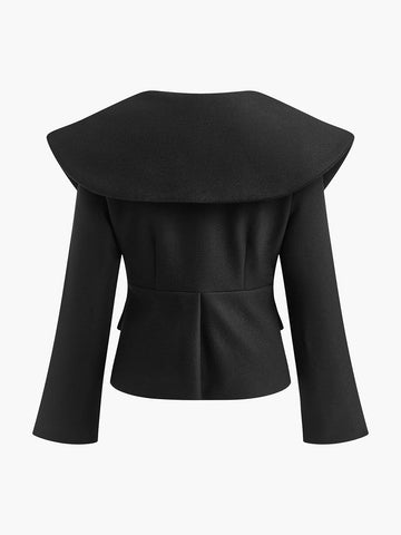 Leon | Moderner Slim Zipper Blazer mit Oversized-Kragen