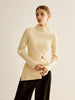 Mia | Eleganter Mock-Neck Rippstrickpullover