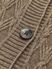 Lena | Elegante Diamantstich-Strickjacke mit langem Ausschnitt