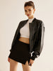 Clara | Vintage Zipper PU Leder Kurzjacke