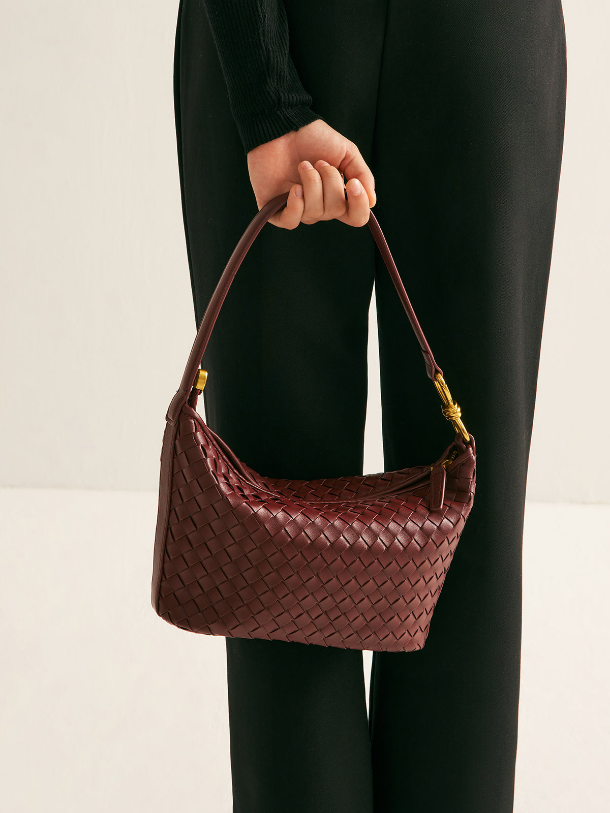 Clara | Gewebte Reißverschluss-Achseltasche