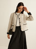 Marie | Elegante Tweed-Jacke mit besticktem Saum