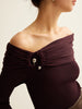 Emilia | Elegantes Raffungstrickoberteil