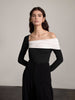 Clara | Elegantes Schulterfreies Slim Top