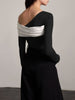 Clara | Elegantes Schulterfreies Slim Top