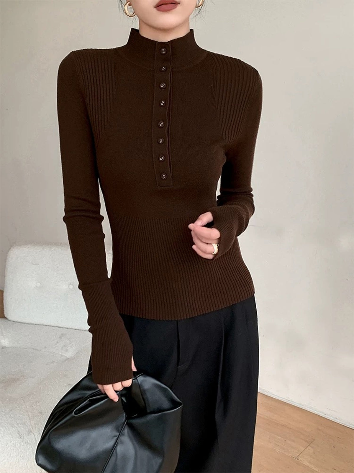 Paul | Eleganter Mock Neck Pullover