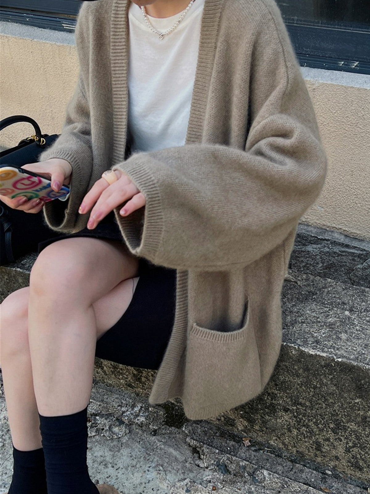 Emil | Vielseitiger Oversized Cardigan mit Taschen