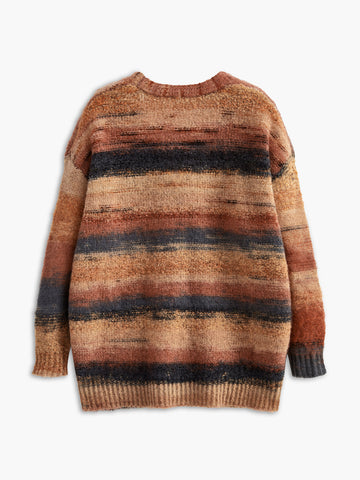 Clara | V-Ausschnitt Ombre Oversized Cardigan