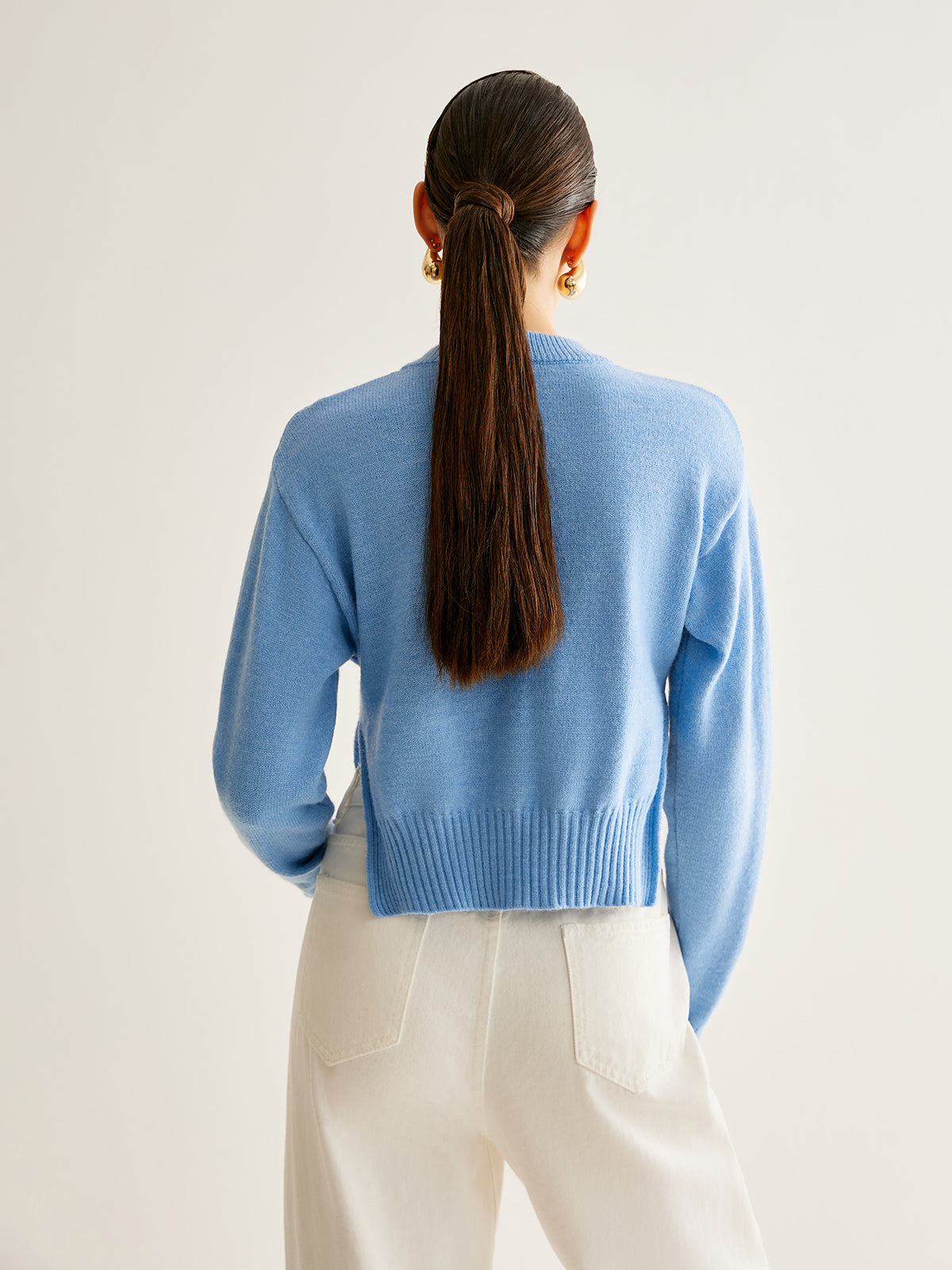 Leo | Minimalistischer Wollmix Cardigan