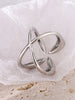 Clara | Criss Cross Vierblätter Offener Ring