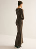 Klara | Elegantes asymmetrisches Maxikleid