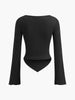 Emilia | Asymmetrisches Sweetheart-Knot-Jersey-Oberteil