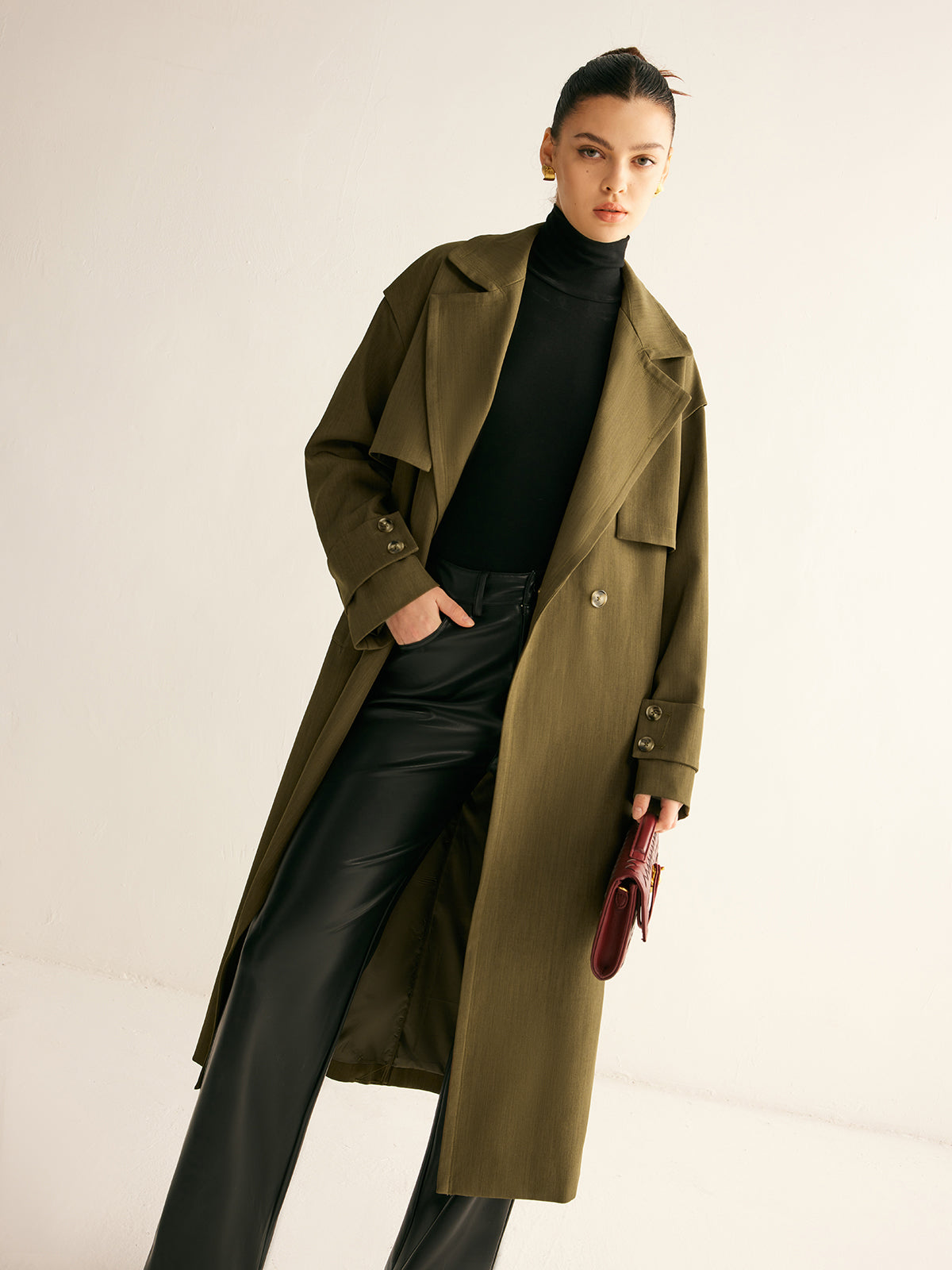 Maximilian | Retro-Beltnter Trenchcoat