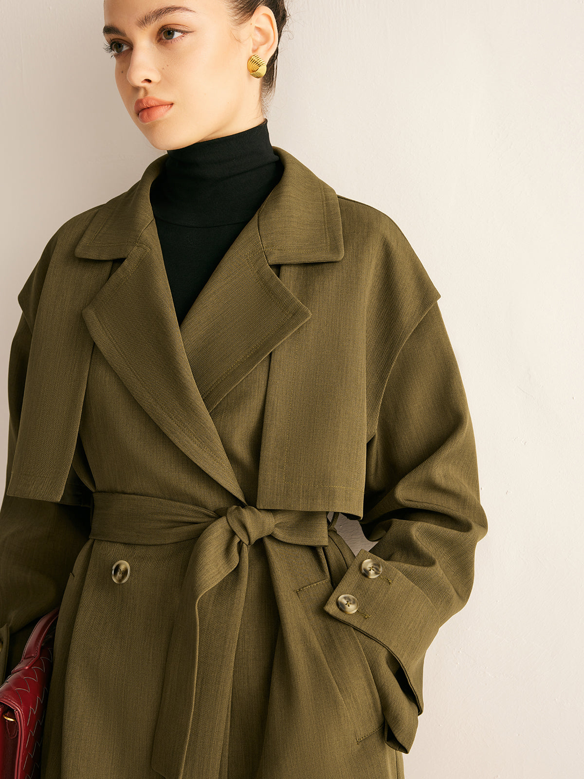 Maximilian | Retro-Beltnter Trenchcoat