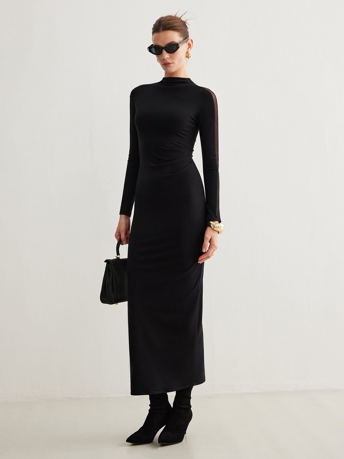 Clara | Elegantes Kleid mit Tüllärmeln