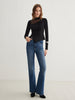 Lara | Elegantes Side Split Jersey Top