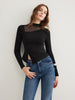 Lara | Elegantes Side Split Jersey Top