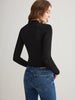 Lara | Elegantes Side Split Jersey Top
