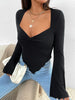 Emilia | Asymmetrisches Sweetheart-Knot-Jersey-Oberteil