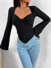 Emilia | Asymmetrisches Sweetheart-Knot-Jersey-Oberteil