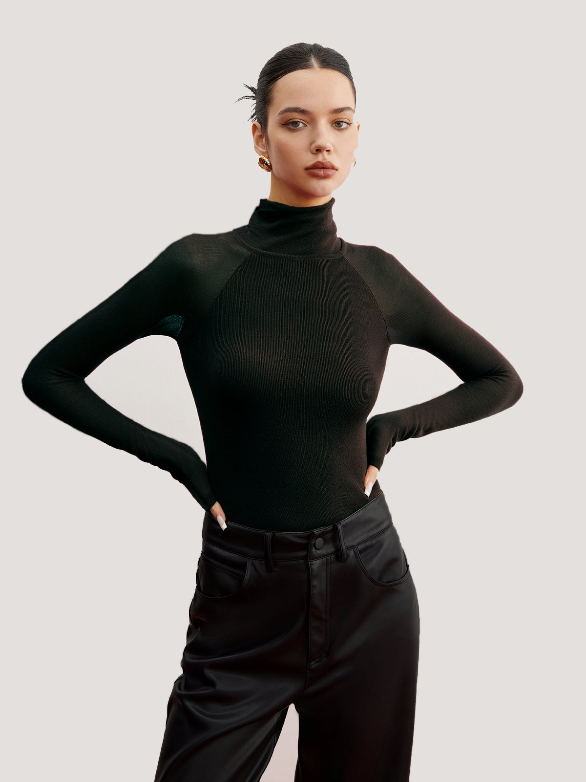 Clara | Eleganter Pullover mit transparenten Ärmeln