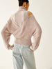 Lara | Eleganter Wolle-Baumwoll-Pullover mit Cold Shoulder Design