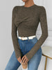 Lila | Knotted Skinny Jersey Top