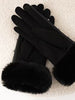 Lisa | Glamouröse Fleecehandschuhe mit Strass