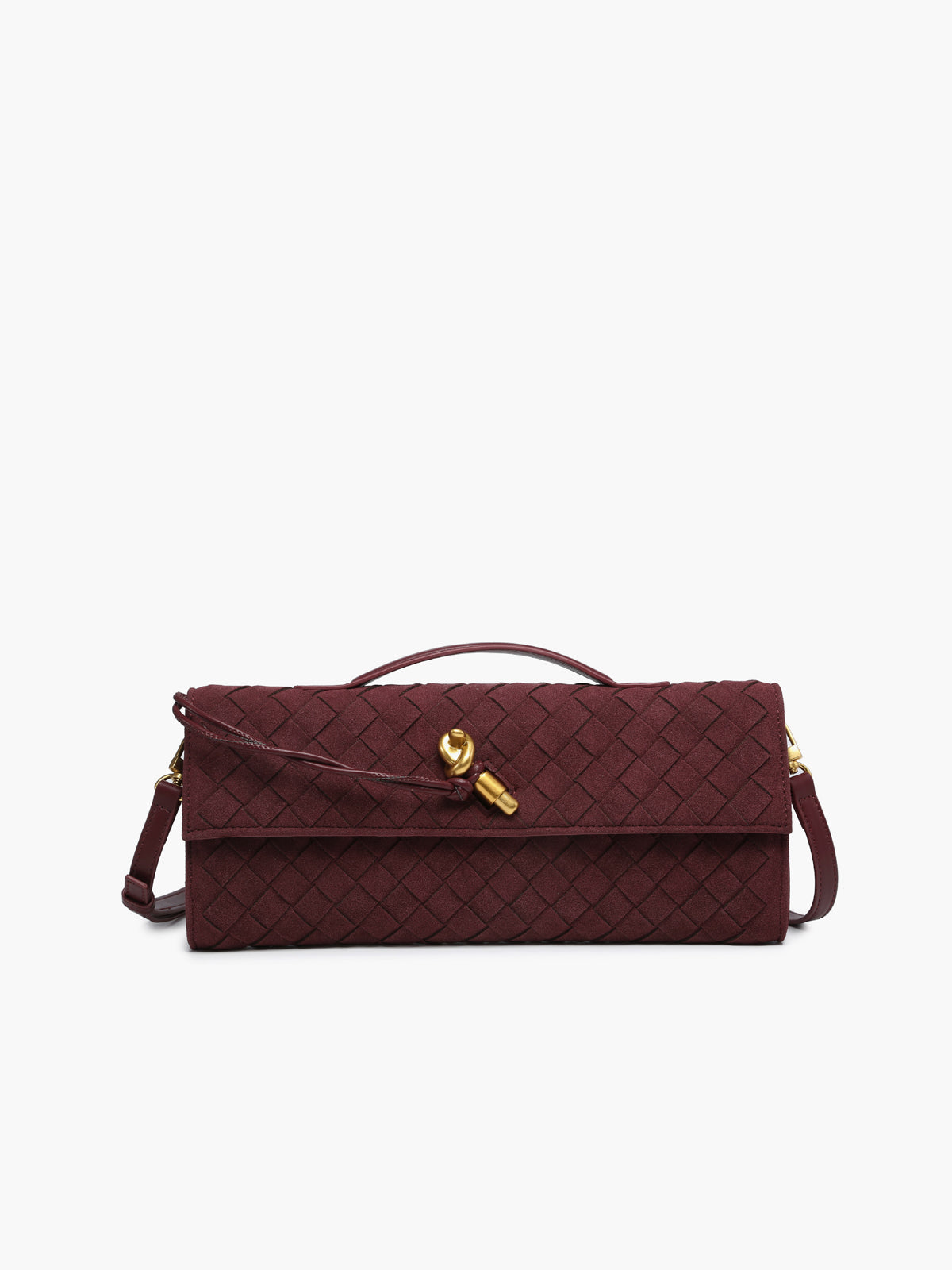 Clara | Elegante Wildlederimitat Clutch