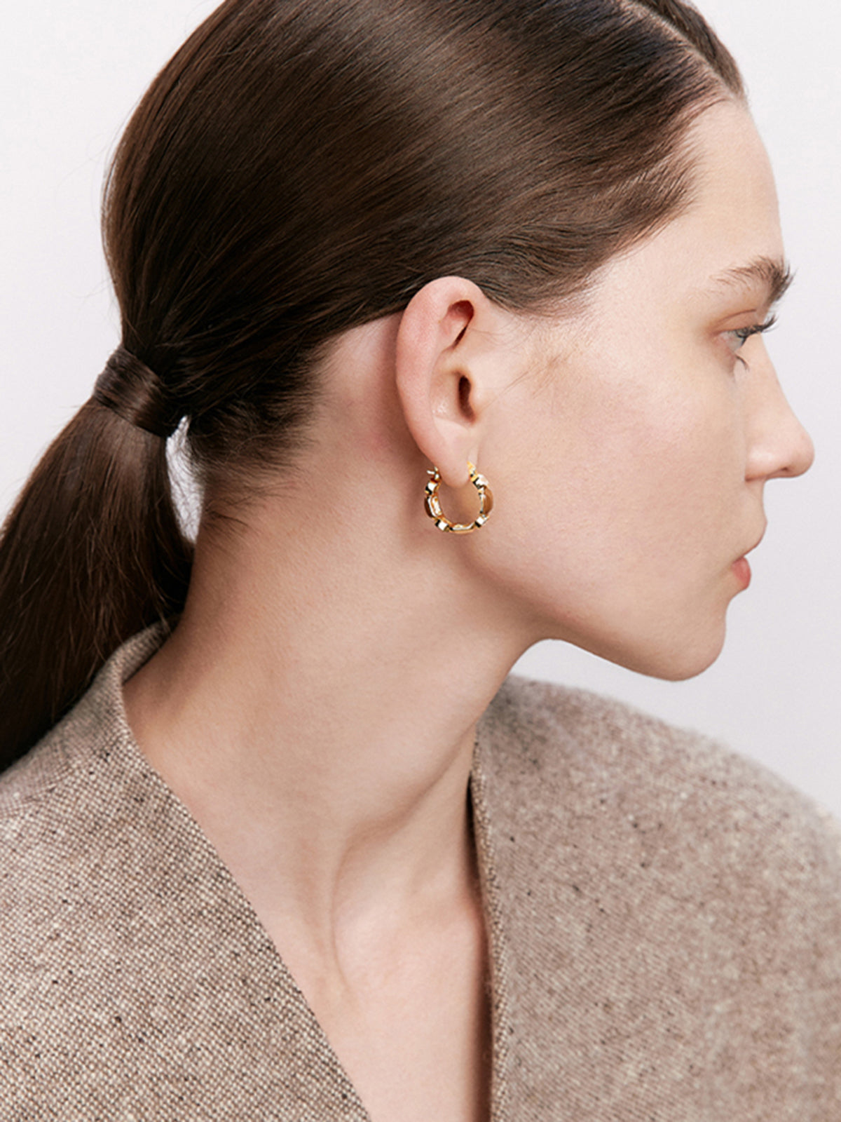 Laura | Luxuriöse Strass Hoop Ohrringe