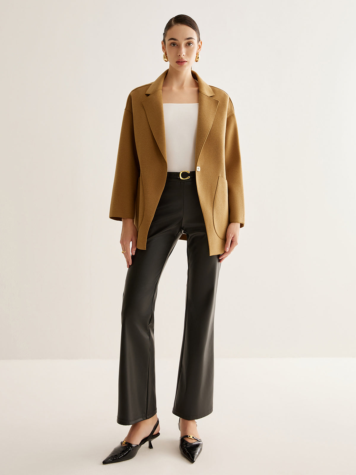 Clara | Elegante Lapel Shift Jacke