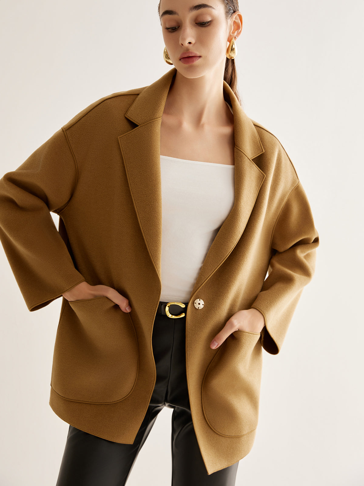 Clara | Elegante Lapel Shift Jacke