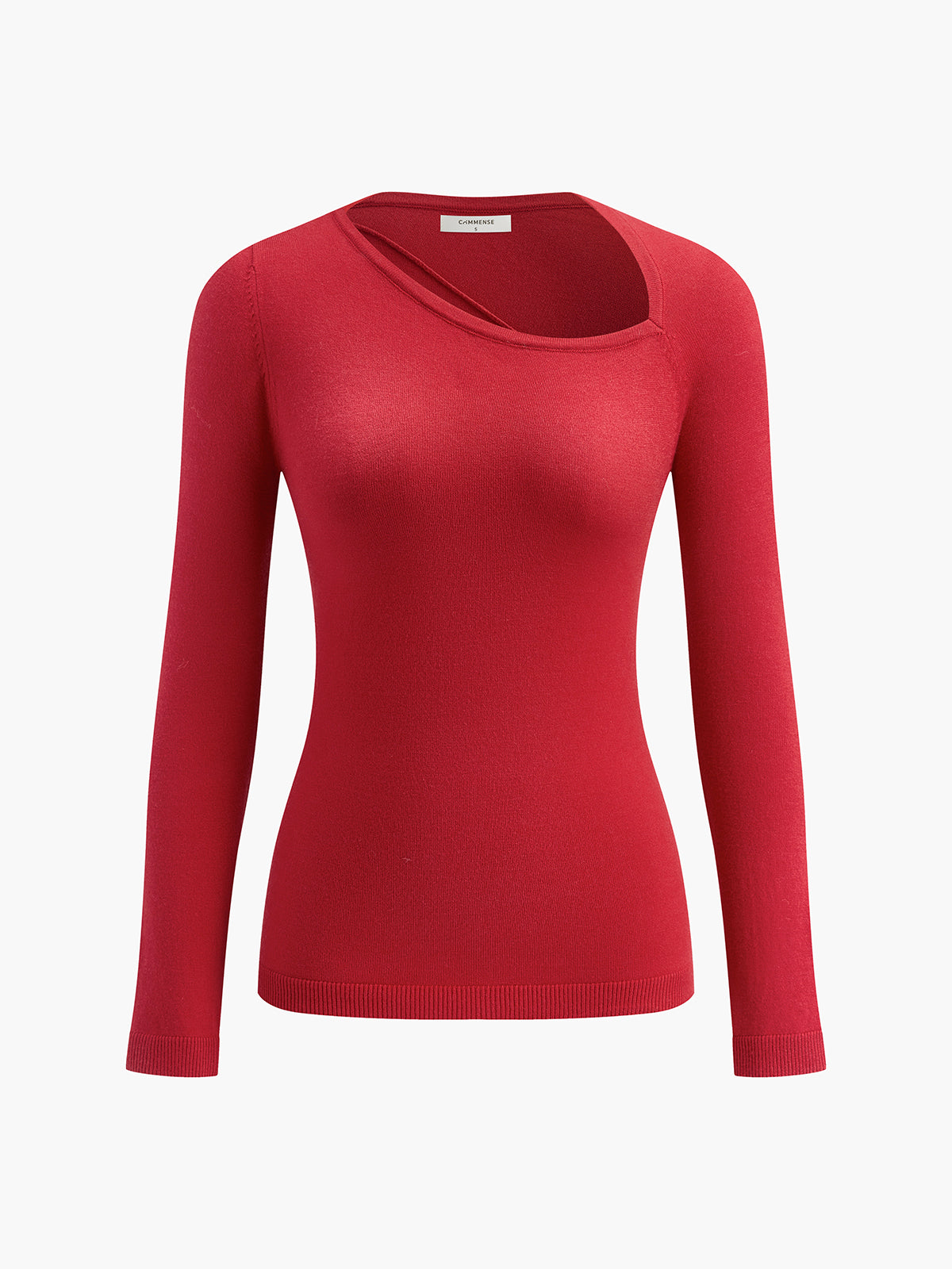 Max | Eleganter Jersey-Pullover mit asymmetrischem Ausschnitt