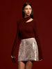 Laura | Minimalistisches Jersey-Top mit Schal