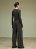 Carla | Asymmetrische Slim-Jersey-Bluse