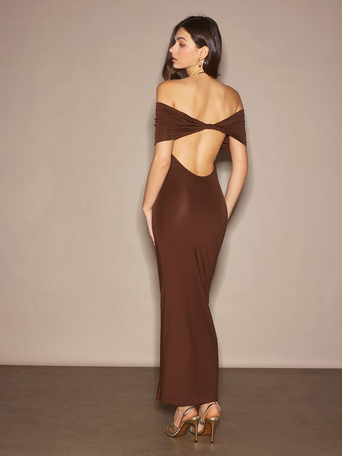 Lisa | Elegantes Off-Shoulder Maxikleid