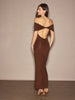 Lisa | Elegantes Off-Shoulder Maxikleid
