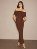 Lisa | Elegantes Off-Shoulder Maxikleid