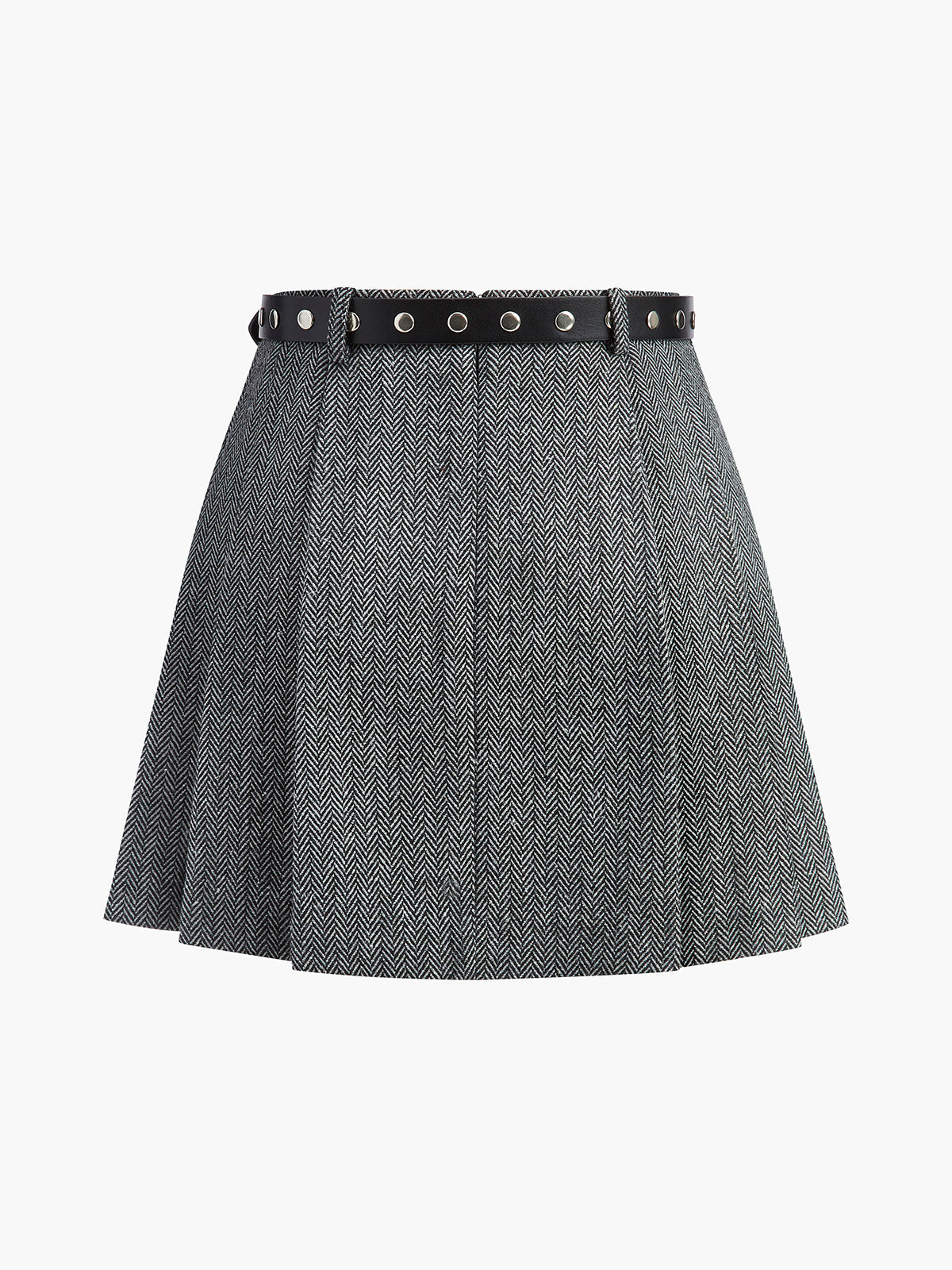 Clara | Chevron-Gürtelrock aus Tweed