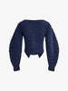 Clara | Schickes Stricktop mit Knopfmuster