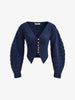 Clara | Schickes Stricktop mit Knopfmuster