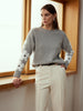Clara | Jacquard Blüten Stricktop